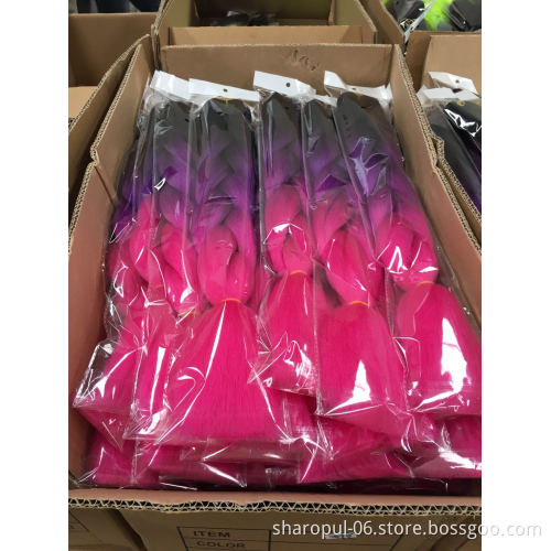 synthetic Hair extension ombre hair crochet braids jumbo braiding hair